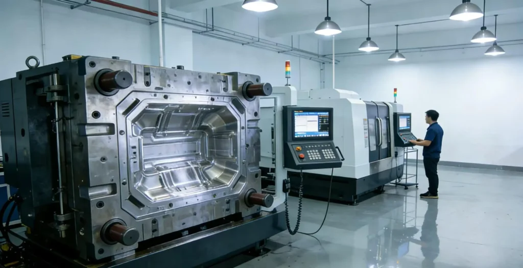 5-axis CNC machining center for precision mold manufacturing
